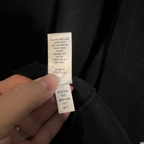 Athleta black knit long cardigan - Picture 4 of 4